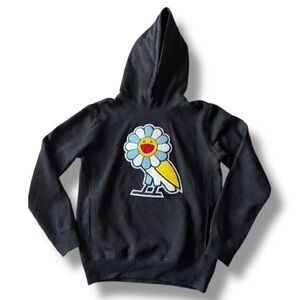 Takashi Murakami x OVO Hoodie October Very Own Black Hoodie Size Medium